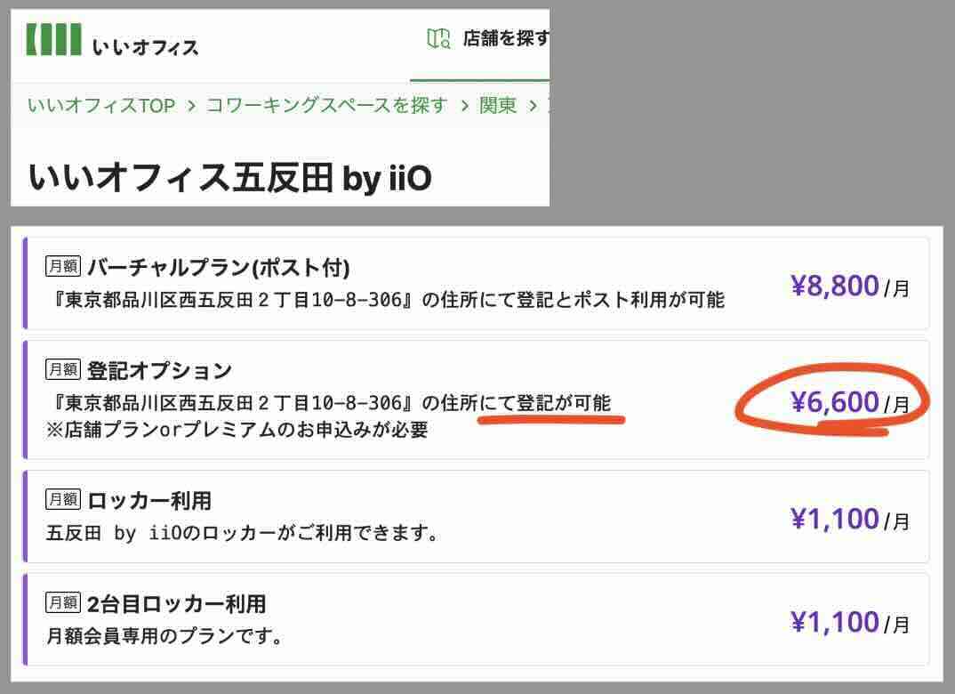 クラフトマンズという競馬予想サイトの住所検索結果